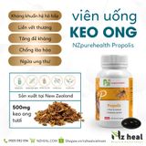  Viên Uống Keo Ong Tăng Đề Kháng Propolis NzPureHealth 100 Viên 