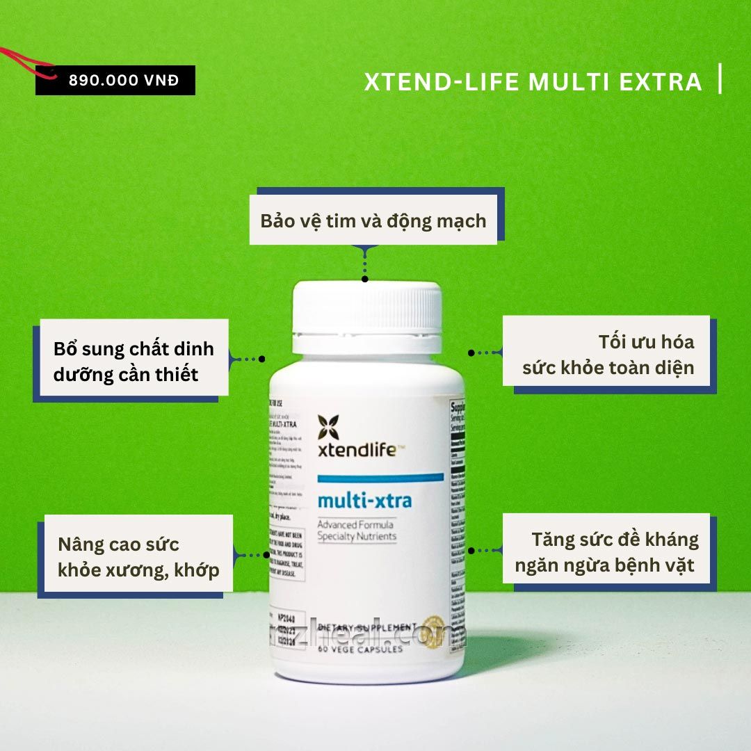  Vitamin tổng hợp cho gia đình Xtend-Life Multi Extra (60 viên) 