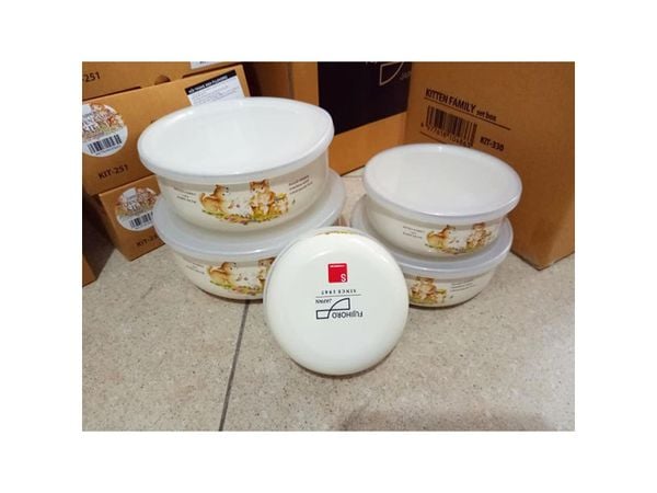 Bộ 5 thố tráng men Fujihoro KIT-251