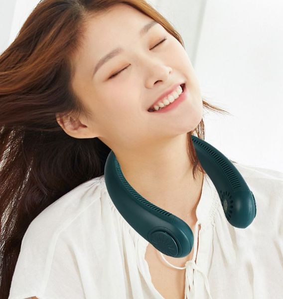 Quạt đeo cổ không cánh sạc USB