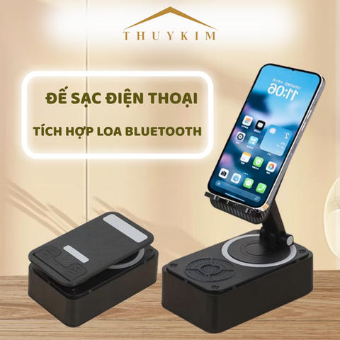 Đế sạc điện thoại tích hợp loa Bluetooth