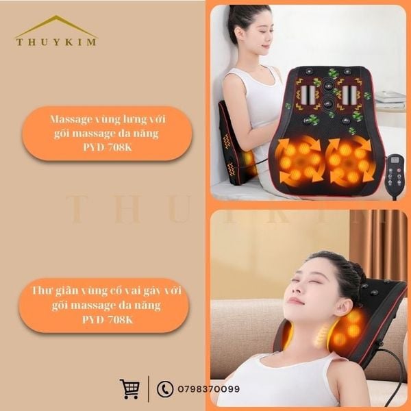Gối massage đa năng Takasima PYD-708K