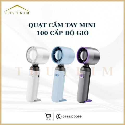 Quạt cầm tay gấp gọn 100 cấp độ gió
