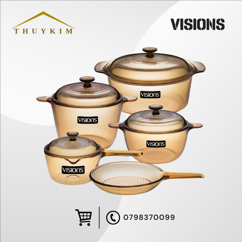 BỘ 5 NỒI THỦY TINH VISIONS VS-339
