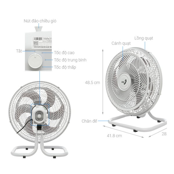 Quạt sàn ASIAVINA TURBO PLUS - VY636791