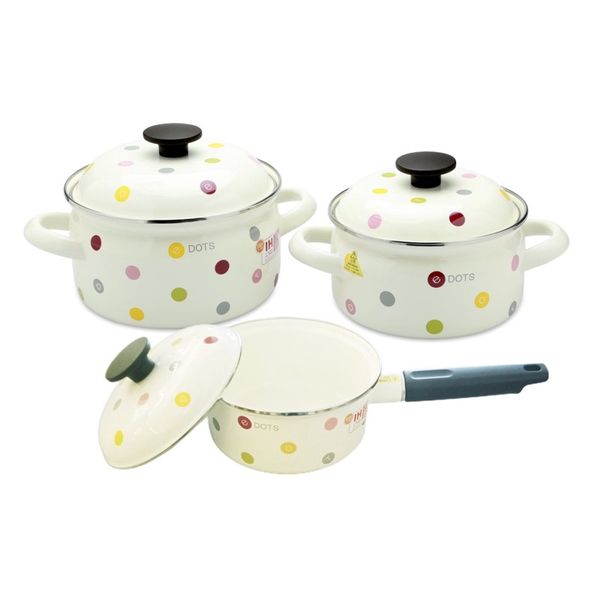 Nồi thép tráng men Nhật Fujihoro EDVC-20W 20cm /2.8L