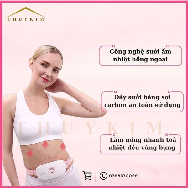 Đai sưởi ấm giảm đau bụng Takasuma PLTK-2507