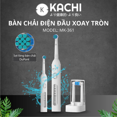Bàn Chải Điện Đầu Xoay Tròn Kachi MK361