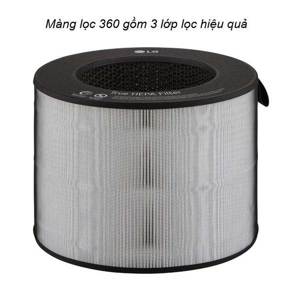 Máy lọc không khí kết hợp quạt LG PuriCare AeroTower FS15GPSF0 (Màu bạc)