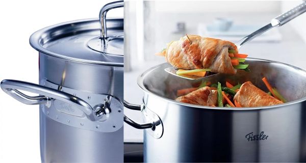 Bộ nồi inox cao cấp Fissler Original Pro 4 món (nắp kính)