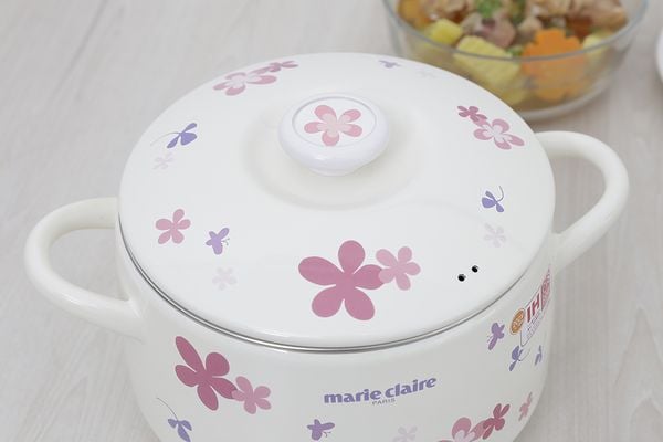 Nồi thép Nippon tráng men 22 cm Fujihoro MCPV-22DW