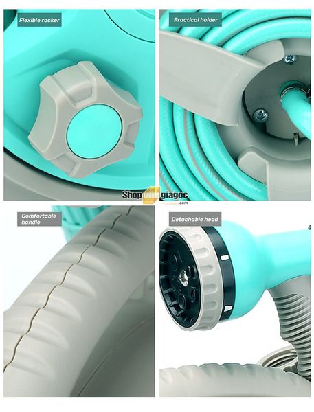 Bộ vòi rửa xe, tưới cây rulo thu cuộn ống nước