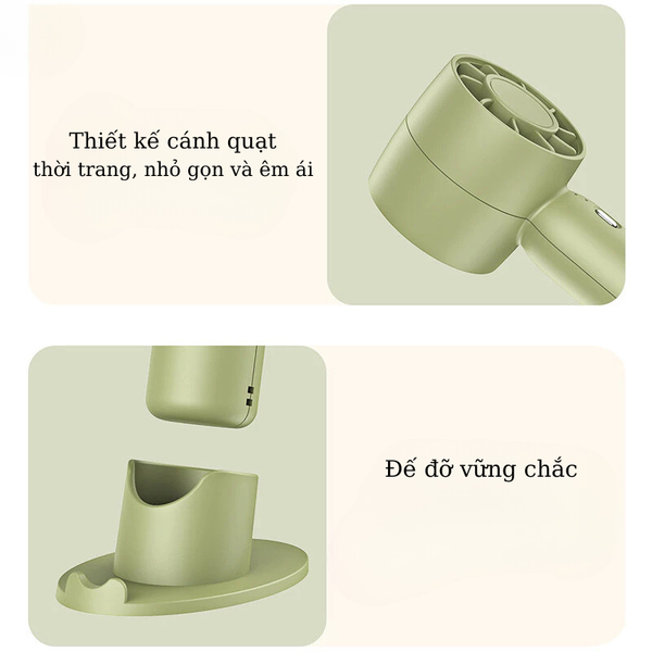 Quạt sạc USB cầm tay không cánh