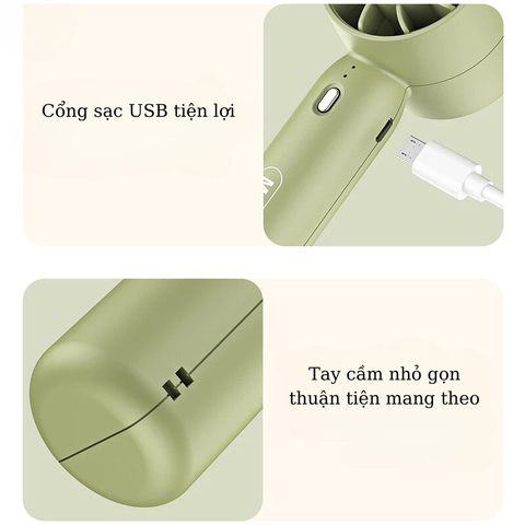 Quạt sạc USB cầm tay không cánh