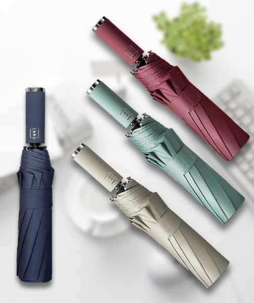 Dù tự động 10 nan cứng cáp, chống tia UV