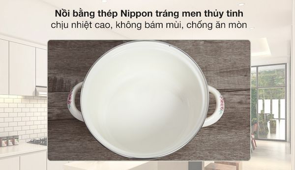 Bộ 3 nồi tráng men Fujihoro SYM-332G