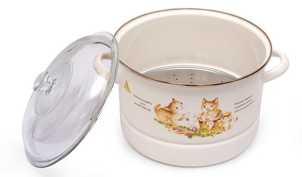 Nồi Hấp Thép Tráng Men Cao Cấp Nhật Bản Fujihoro KIT-24SM