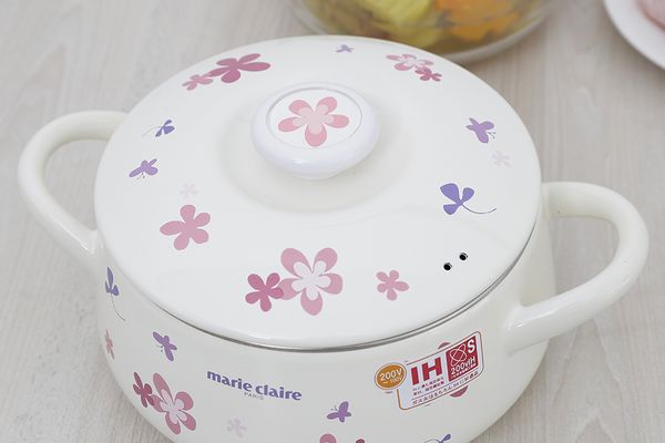 Nồi thép Nippon tráng men 20 cm Fujihoro MCPV-20W