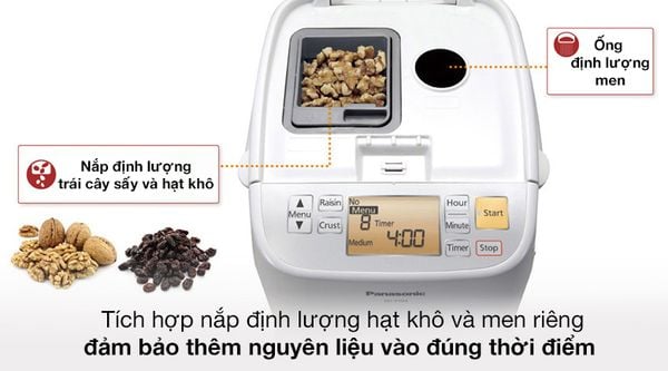 Máy làm bánh mì tự động Panasonic SD-P104WRA