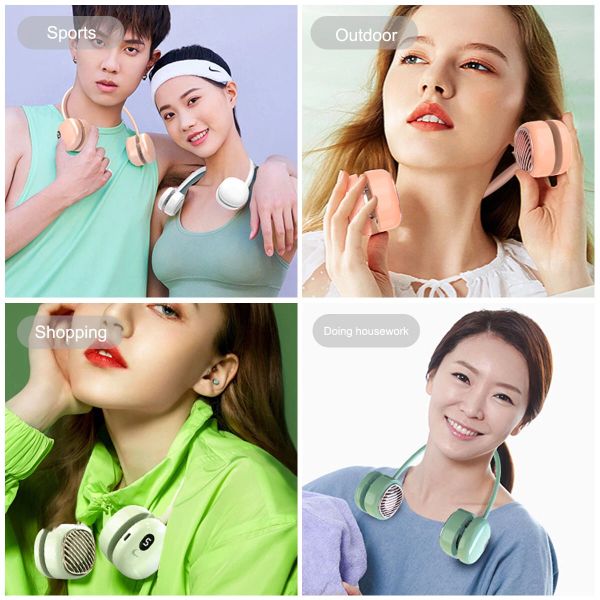 Quạt đeo cổ rút gọn 5 cấp độ