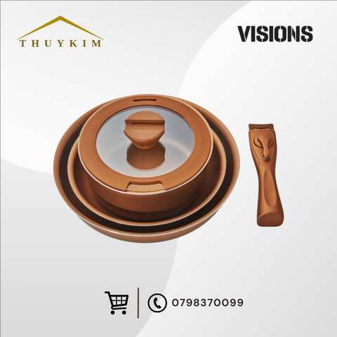 Bộ nồi chảo Visions tay cầm rời CP-8725(VS-DTC-5/JP)