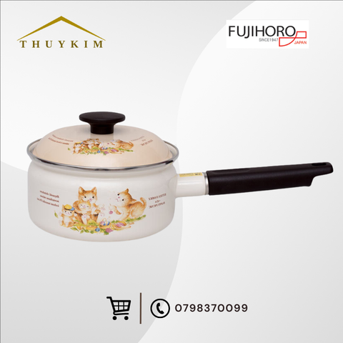 Nồi tay cầm tráng men Fujihoro KIT-300G