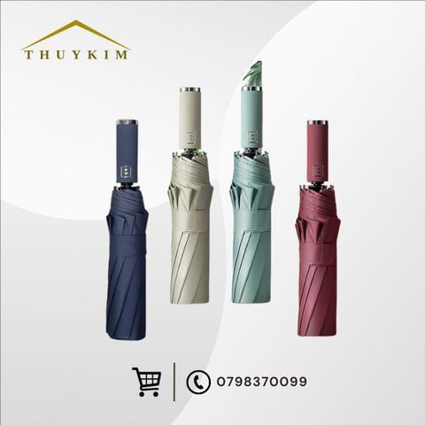 Dù tự động 10 nan cứng cáp, chống tia UV