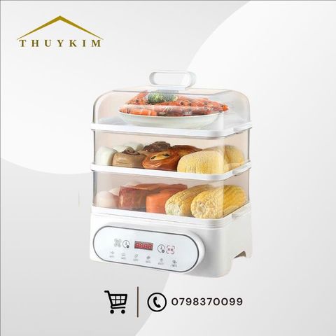 Nồi hấp điện đa năng 3 tầng