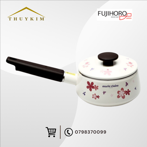 Nồi thép tráng men đáy từ Fujihoro MCPV-16S 16 cm/1.4L