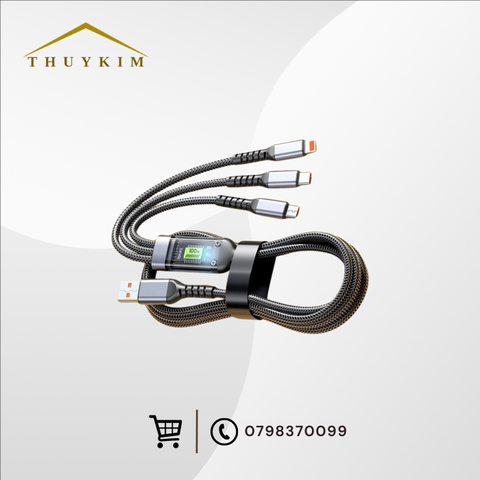 Dây cáp sạc 100W 3in1