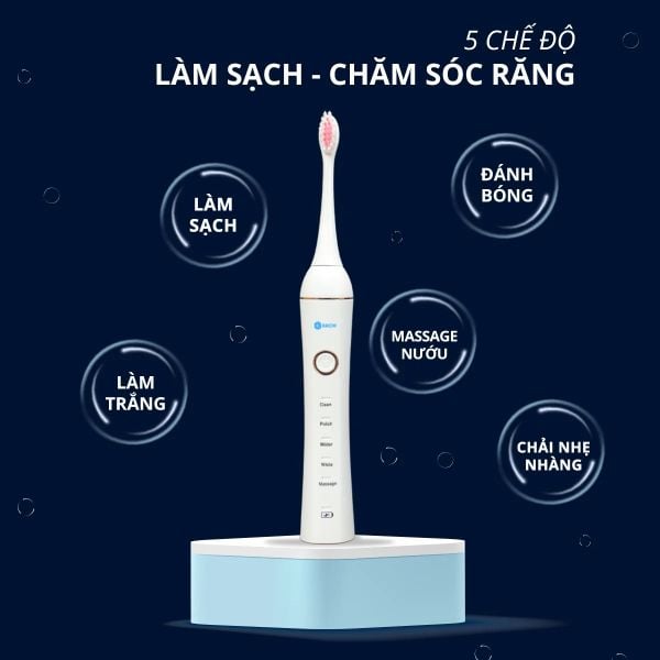 Bàn Chải Điện sóng âm Kachi Sonic MK309
