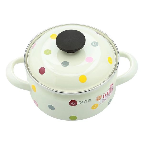 Nồi thép tráng men Nhật Fujihoro EDVC-18W 18cm /2.5L