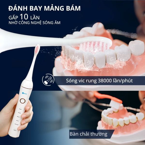 Bàn Chải Điện sóng âm Kachi Sonic MK309