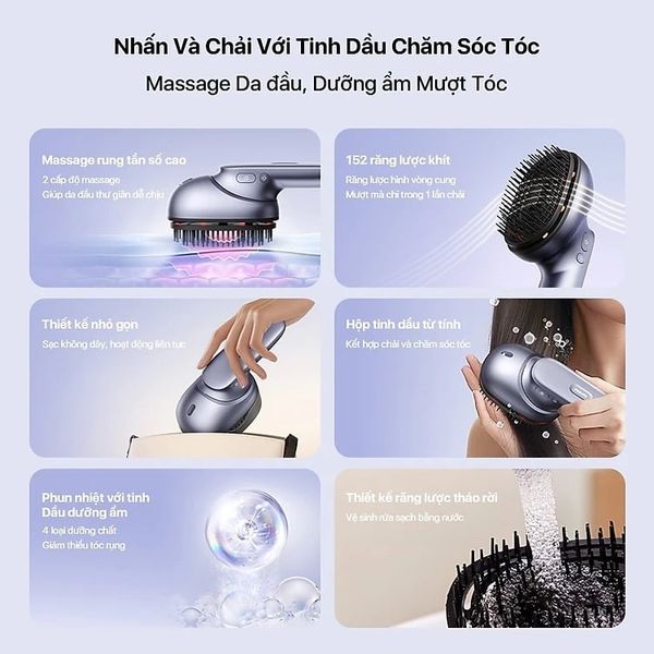 Lược massage đầu Philips PPM1511