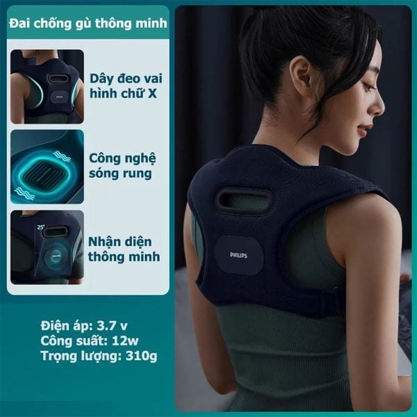 Đai massage vai lưng Philips PPM4361