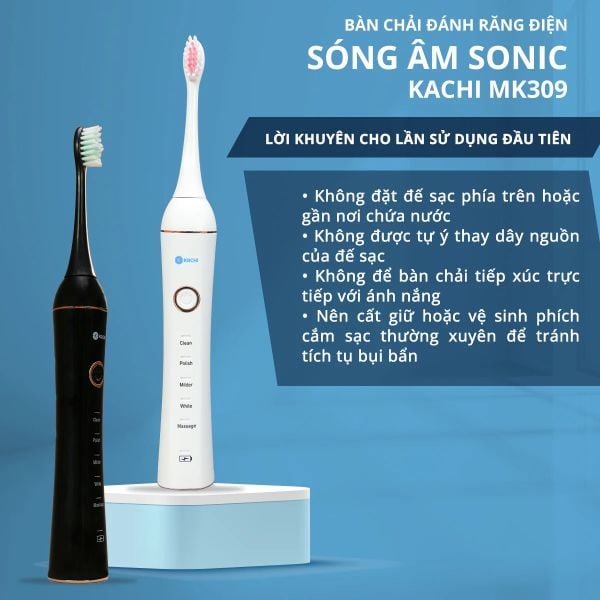 Bàn Chải Điện sóng âm Kachi Sonic MK309