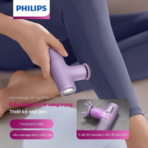 Súng massage fascial gun Philips PPM7311