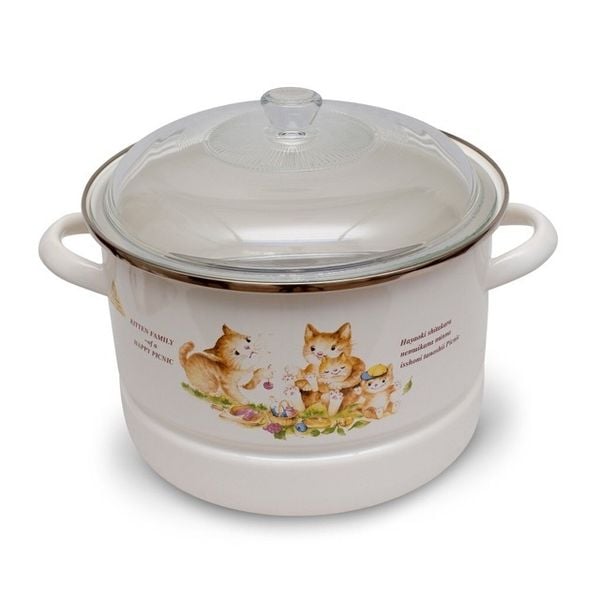 Nồi Hấp Thép Tráng Men Cao Cấp Nhật Bản Fujihoro KIT-24SM