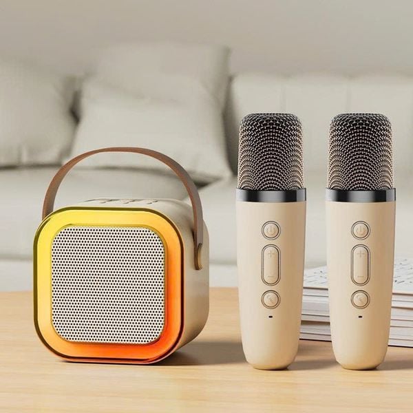 Loa bluetooth karaoke LK-812 kèm 2 micro - tặng kèm bộ tua vít đảo chiều