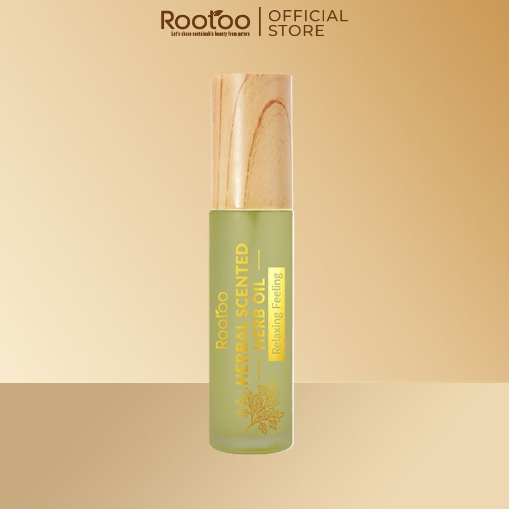  Dầu Thảo Dược Herbal - Herbal Scented Herb Oil Hỗ Trợ Thông Mũi Giúp Giảm Đau Cơ ROOTOO Thuần Tự Nhiên 10ml 