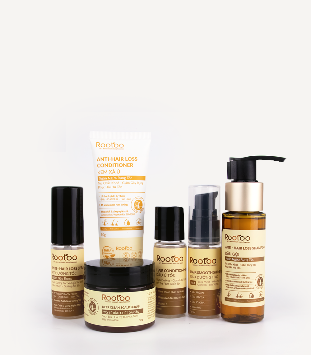 Bộ 6 sản phẩm chăm sóc tóc toàn diện - 6 steps haircare minikit