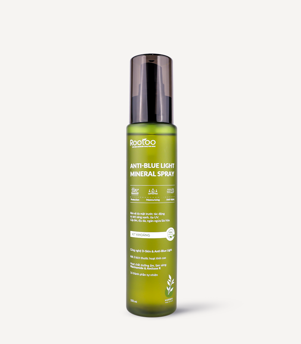 Xịt khoáng chống ánh sáng xanh - Anti blue light mineral spray 100ml