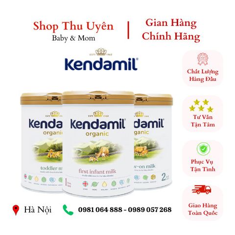 Sữa Kendamil Organic Anh Lon 800g Số 1 Cho Bé 0-6M Công Ty Vĩnh Kỳ Phân Phối