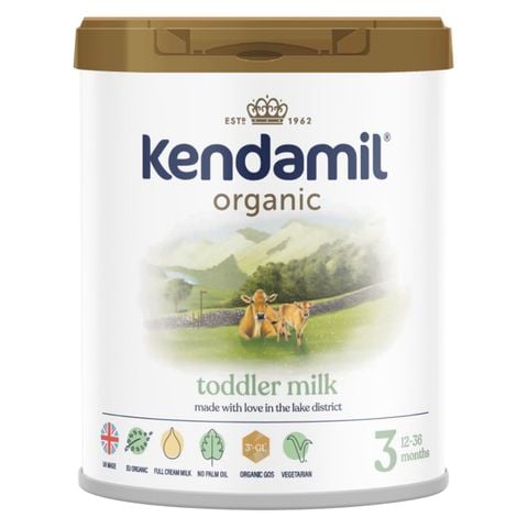 Sữa Kendamil Organic Anh Lon 800g Số 3 Cho Bé 12 - 36M