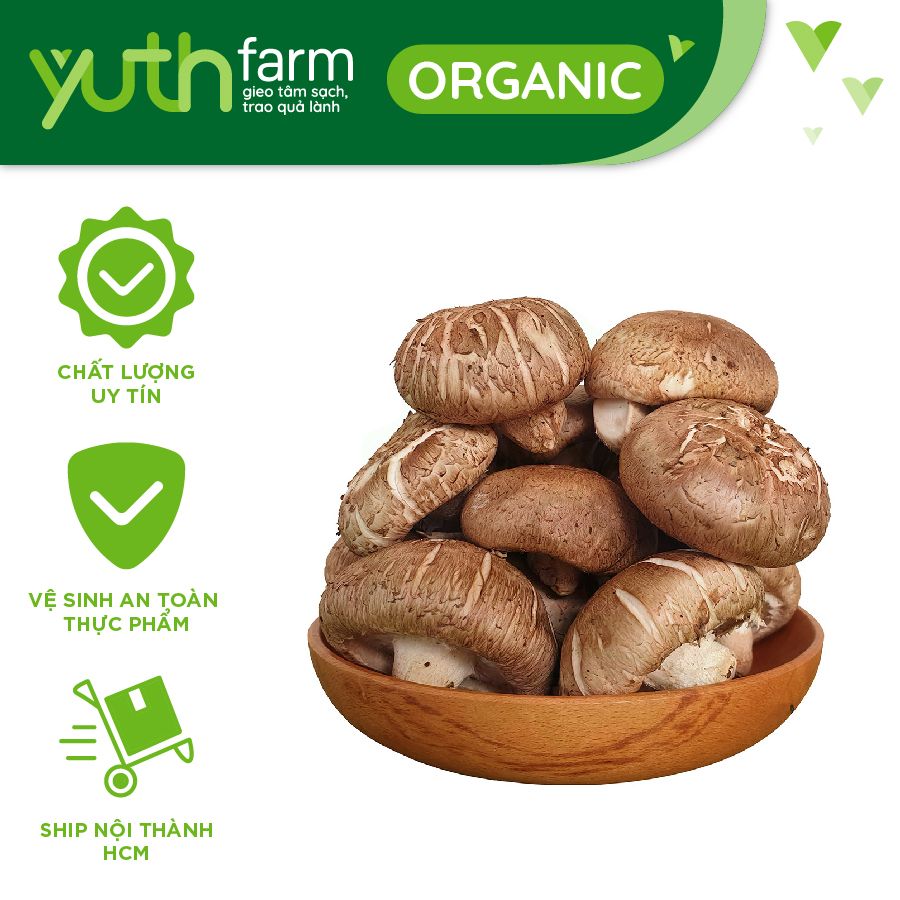  Nấm hương đông cô tươi [Giao trong TP. Hồ Chí Minh; Trừ Cần Giờ, Hóc Môn, Củ Chi] 