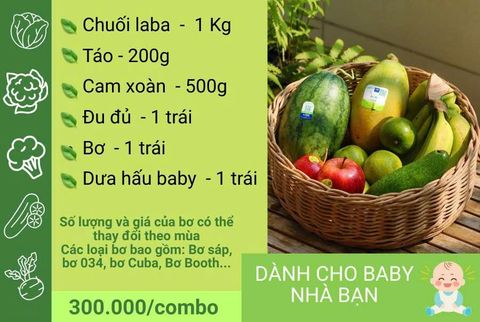  Combo trái cây em bé 
