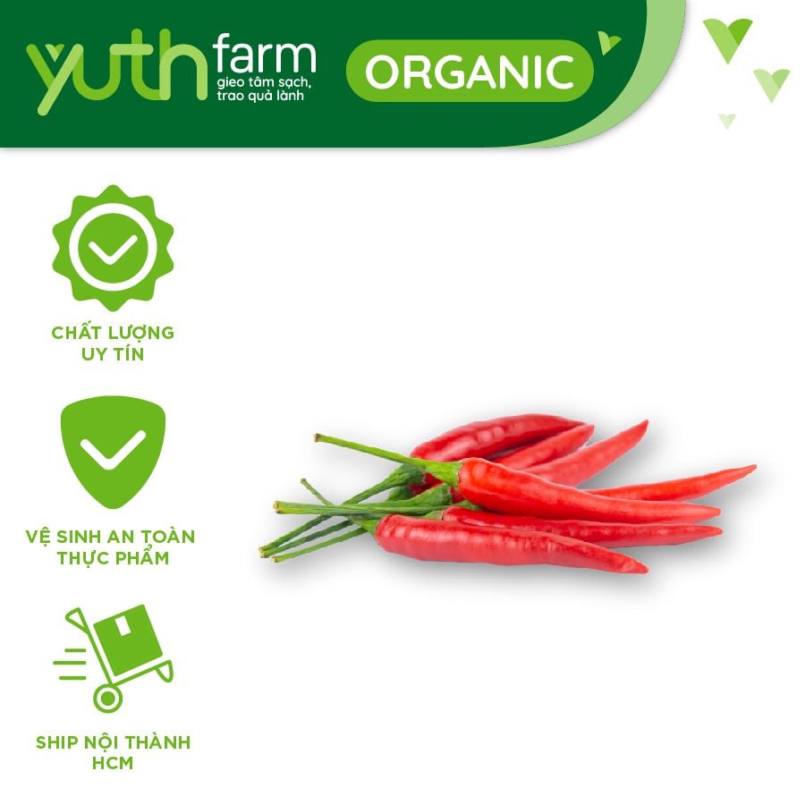  Ớt hiểm đỏ (ớt chỉ thiên) [Giao trong TP. Hồ Chí Minh; Trừ Cần Giờ, Hóc Môn, Củ Chi] 