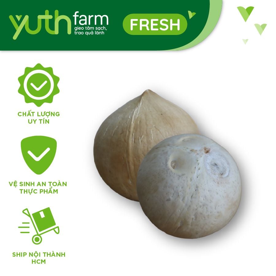  Dừa gọt vỏ [Giao trong TP. Hồ Chí Minh; Trừ Cần Giờ, Hóc Môn, Củ Chi] 