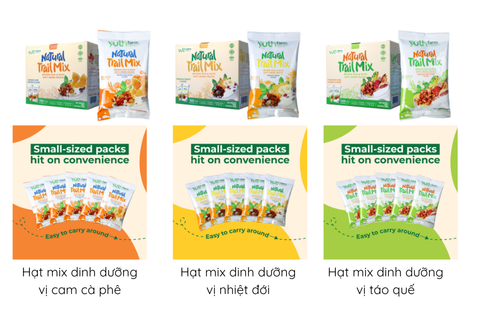  Hạt mix dinh dưỡng Yuth Foods (hộp 300g/10 gói 30g) [Giao hàng toàn quốc] 