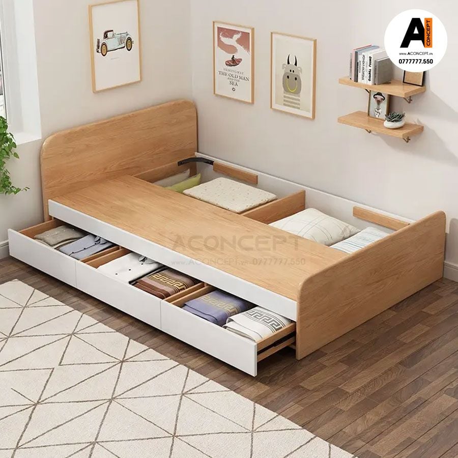 Giường ngủ thông minh A107